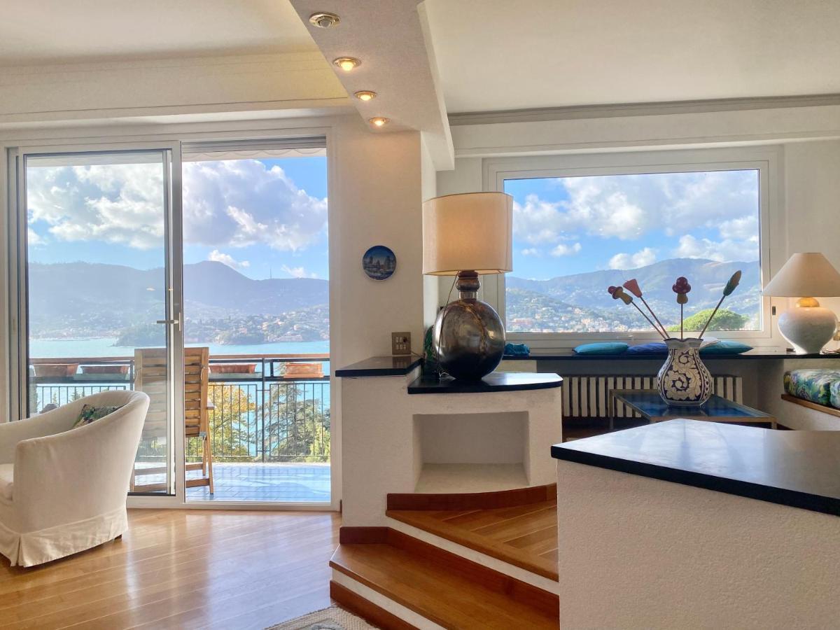 Welcome Riviera - Paradiso 12-Ultimo Restauro Nel 2025-Vista Mare Stupenda-Balcone Con Vista Meravigliosa Piu' Terrazza Solarium Sovrastante Di 70 Mq Esterna Rapallo Extérieur photo