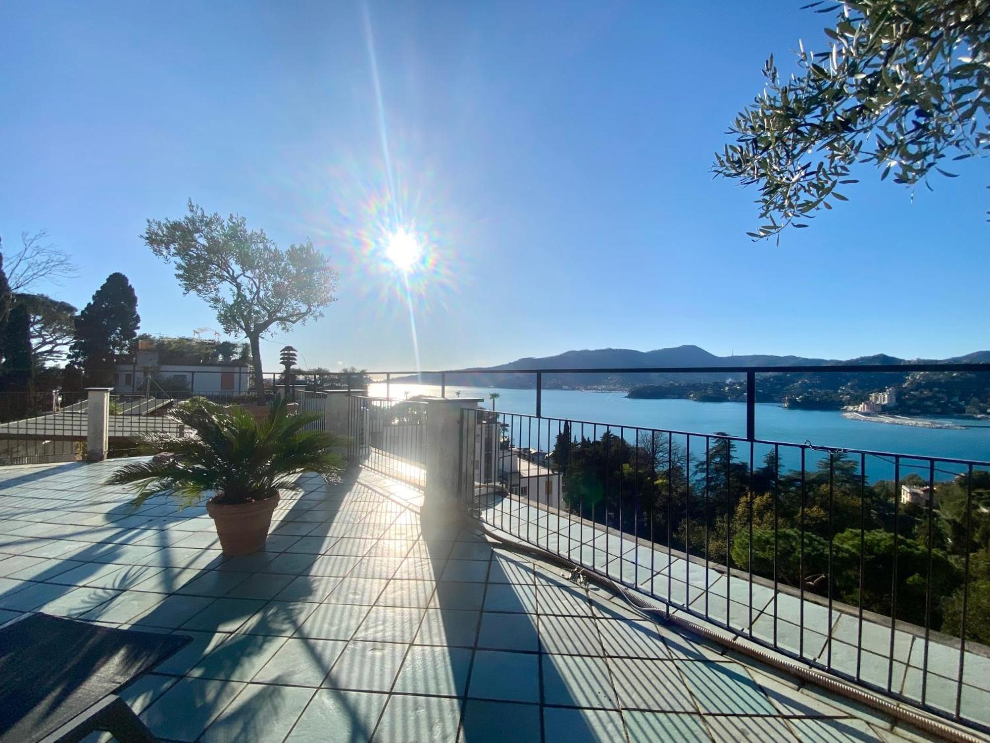 Welcome Riviera - Paradiso 12-Ultimo Restauro Nel 2025-Vista Mare Stupenda-Balcone Con Vista Meravigliosa Piu' Terrazza Solarium Sovrastante Di 70 Mq Esterna Rapallo Extérieur photo
